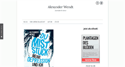 Desktop Screenshot of alexander-wendt.com