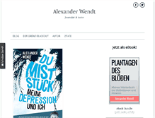 Tablet Screenshot of alexander-wendt.com